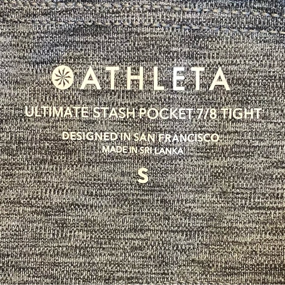 Athleta Ultimate Stash 7/8 Tight Leggings Size Small Grey Heather - Picture 6 of 14
